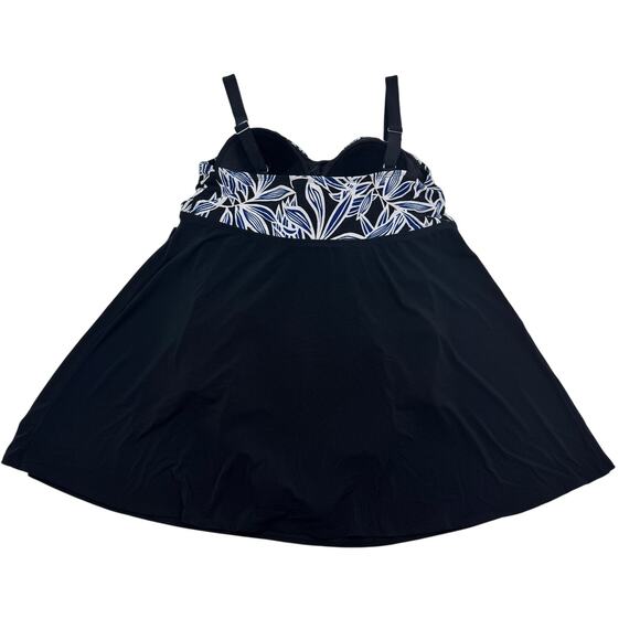 St. John's Bay Pool Beach Vacation Swim Dress With Tie Women's Size 18W - Picture 3 of 11